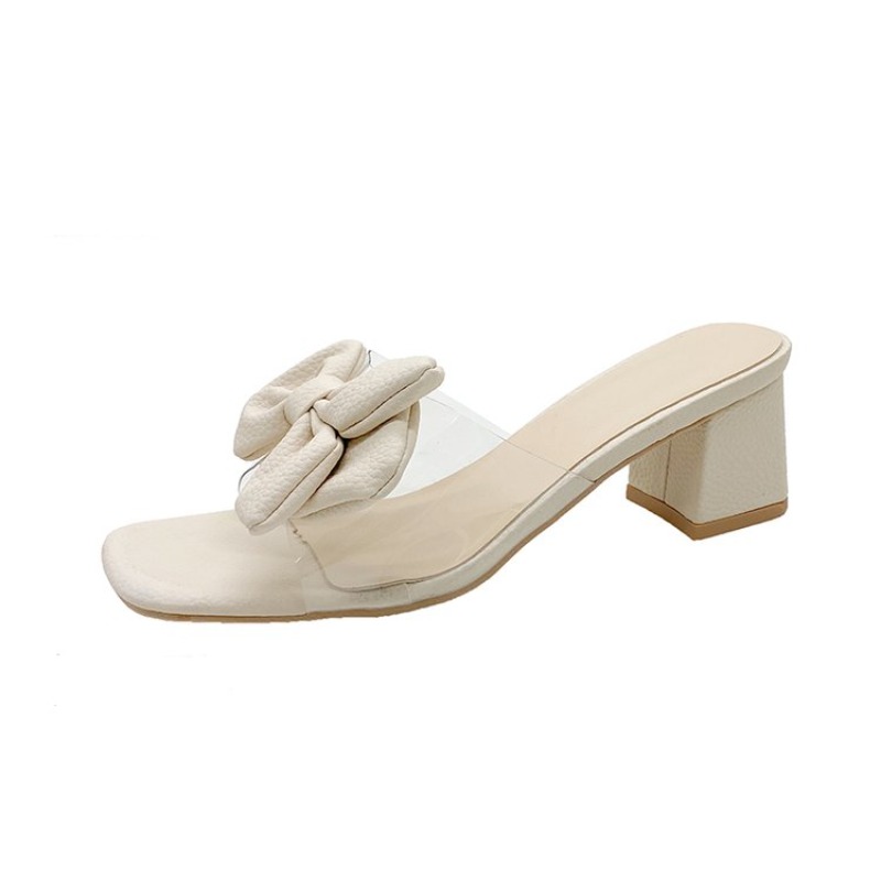 Heeled Women Slippers Bow High - Women'S Fashion Trends Summer 2025 ulasan dan harga