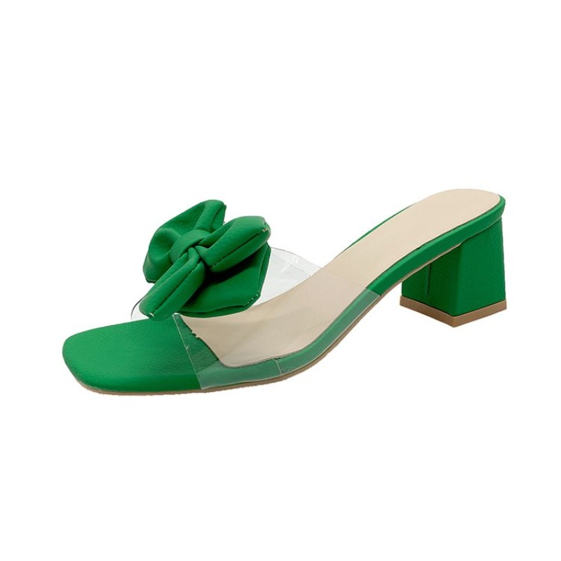 Heeled Women Slippers Bow High - Women'S Fashion Trends Summer 2025 ulasan dan harga