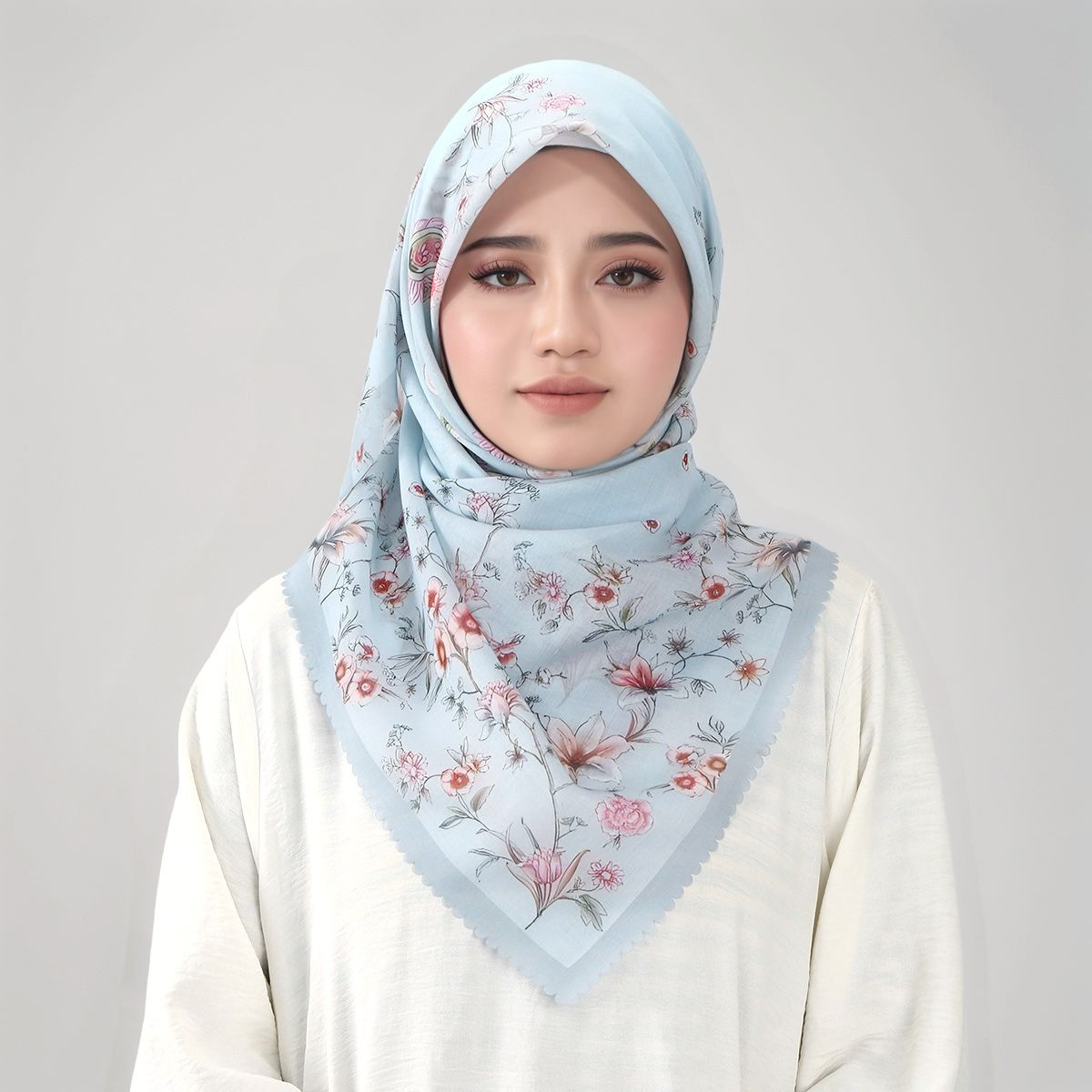Floral Printed Wave Viscose Sq - Women Fashion Malaysia ulasan dan harga