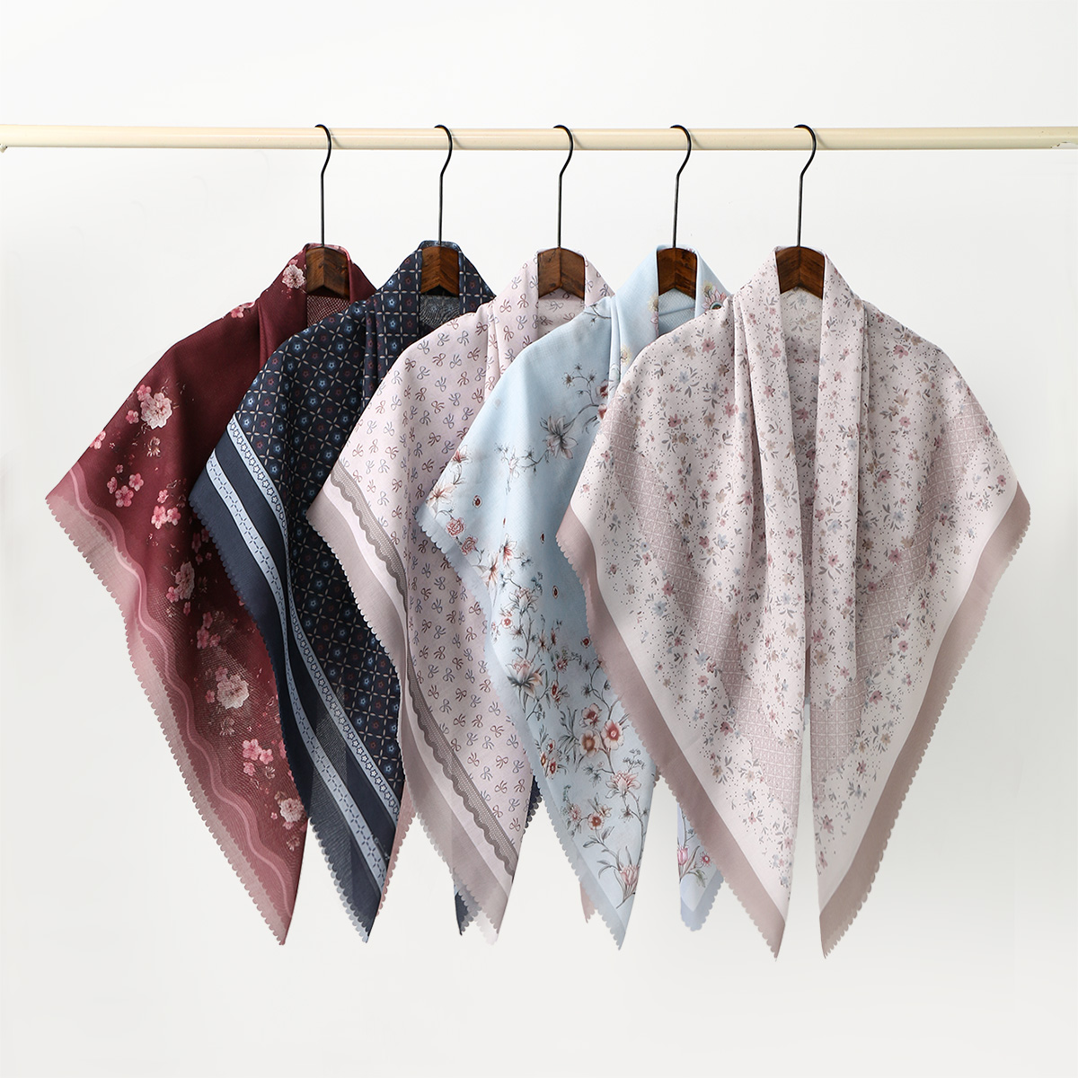 Floral Printed Wave Viscose Sq - Women Fashion Malaysia ulasan dan harga