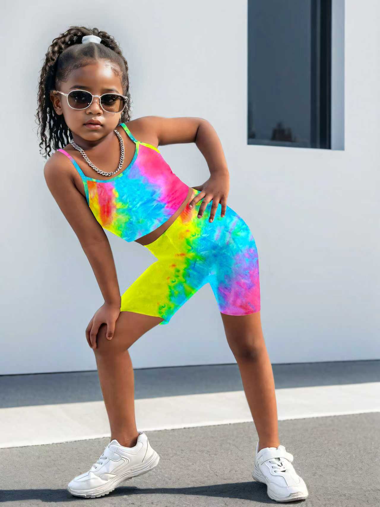 Girls' Two-Piece Tie-Dye Set – - Tie Dye Two Piece ulasan dan harga