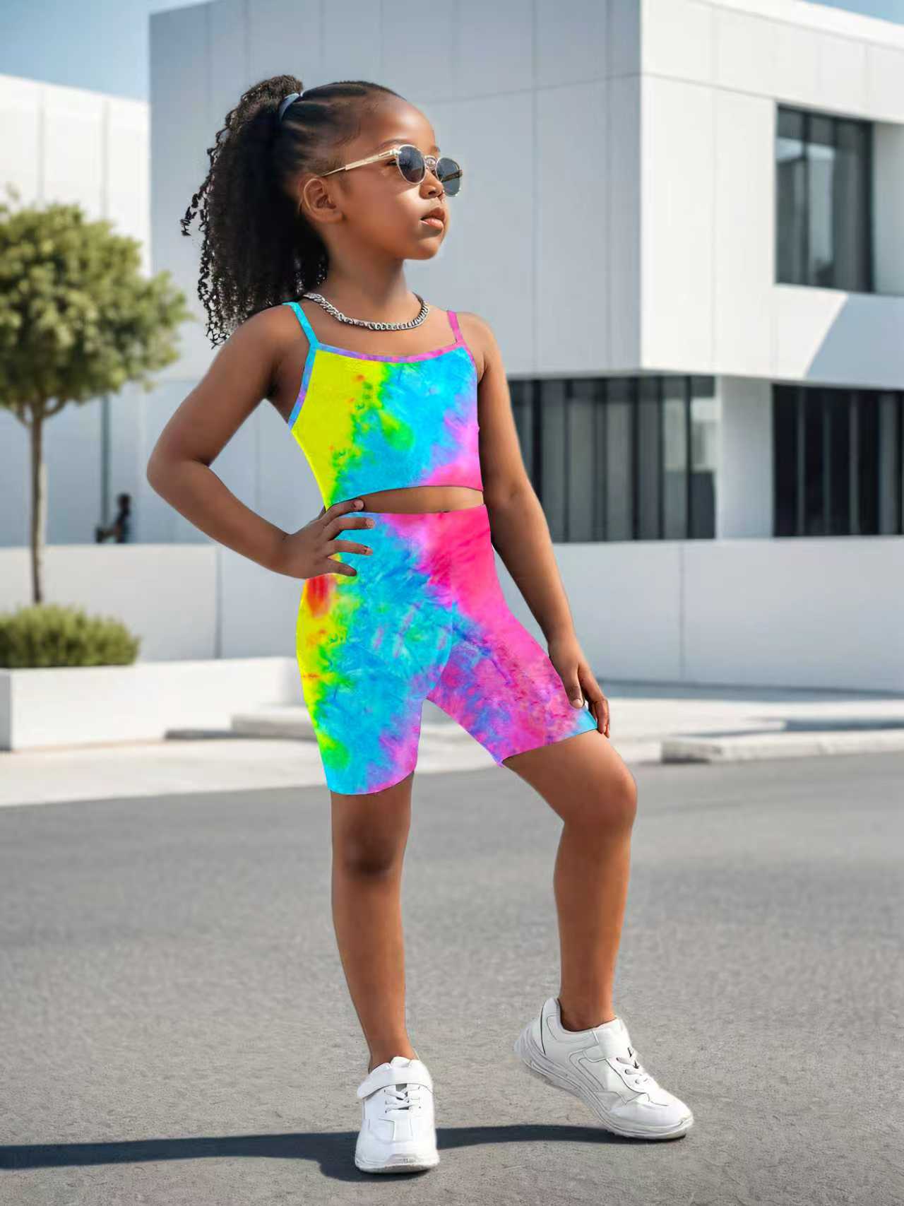 Girls' Two-Piece Tie-Dye Set – - Tie Dye Two Piece ulasan dan harga