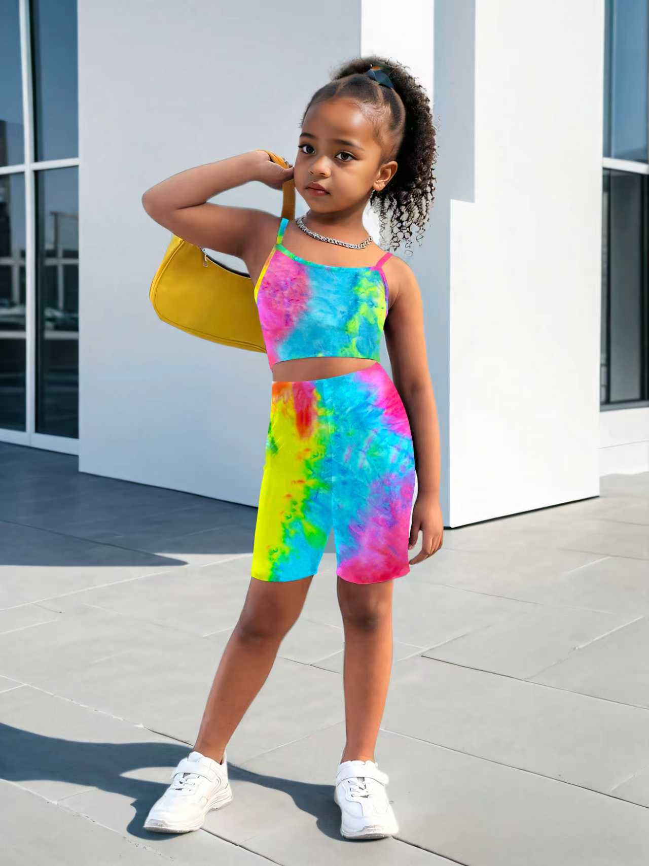 Girls' Two-Piece Tie-Dye Set – - Tie Dye Two Piece ulasan dan harga