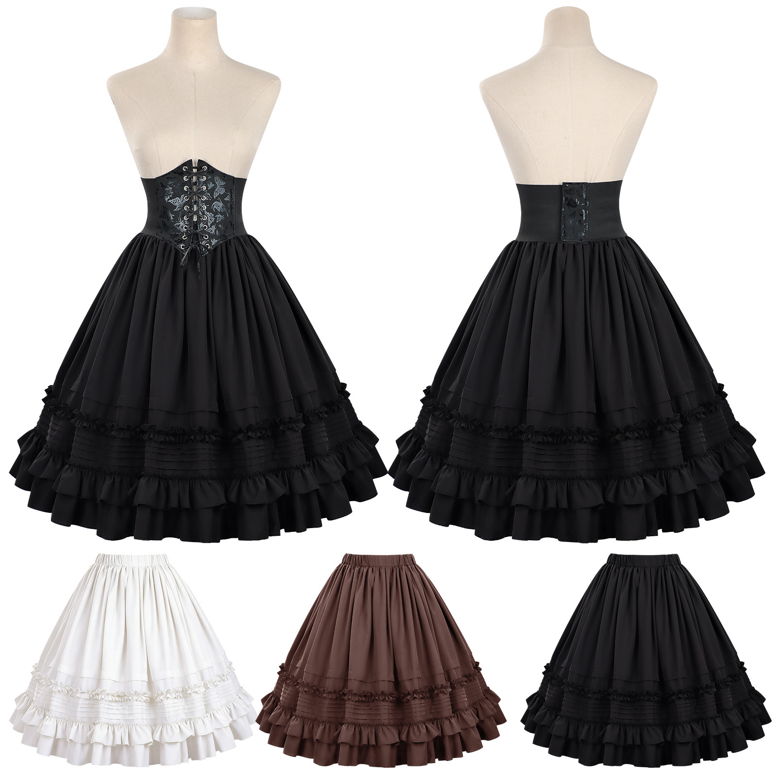 Women Medieval steampunk Layer - Corset Top Boned ulasan dan harga