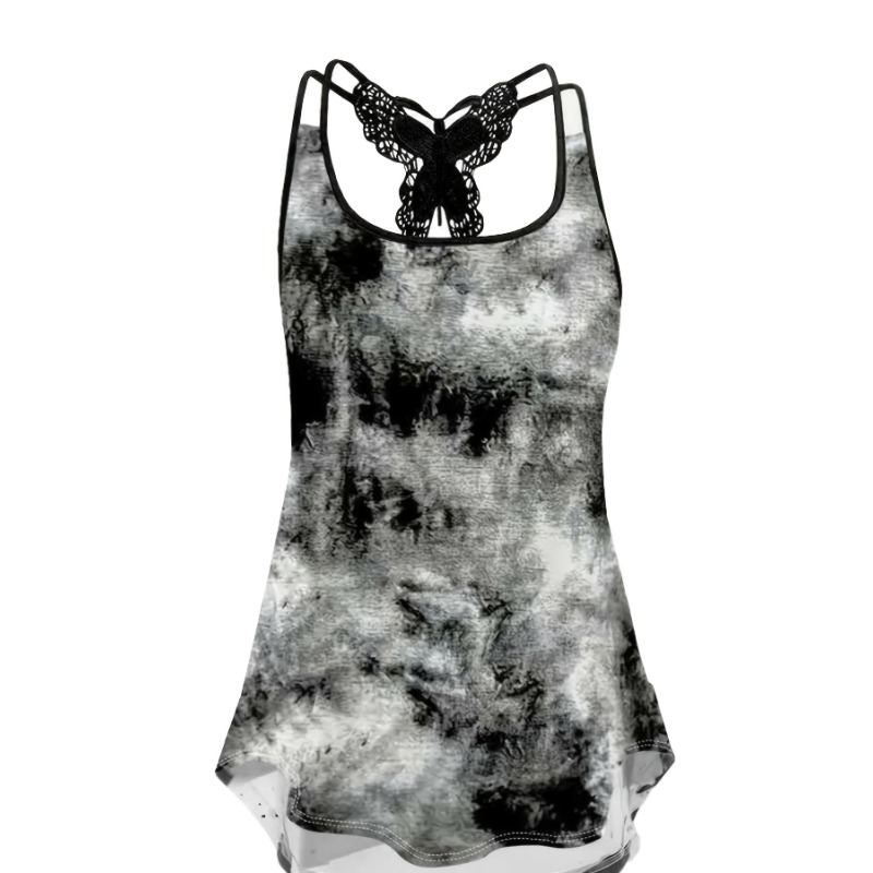 Plus Size 1XL-5XL Print Tank T - Women Fashion Vest ulasan dan harga