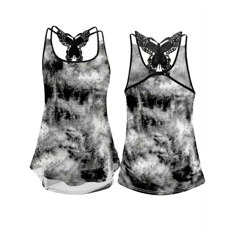 Plus Size 1XL-5XL Print Tank T - Women Fashion Vest ulasan dan harga