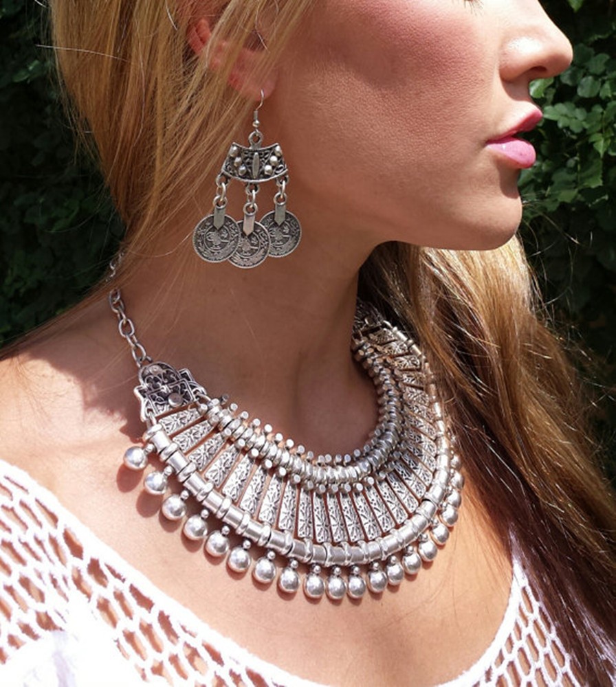 Vintage Silvery Beach Coins Ch - Women Fashion Pakistan ulasan dan harga