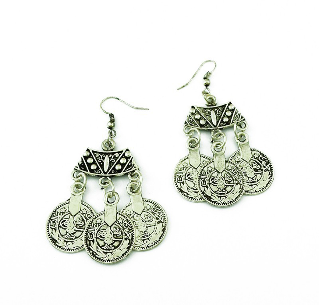 Vintage Silvery Beach Coins Ch - Women Fashion Pakistan ulasan dan harga