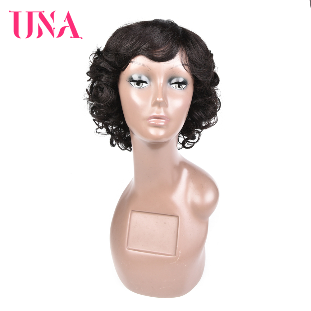 UNA Fashion Short Curly Human  - Women Fashion Malaysia ulasan dan harga