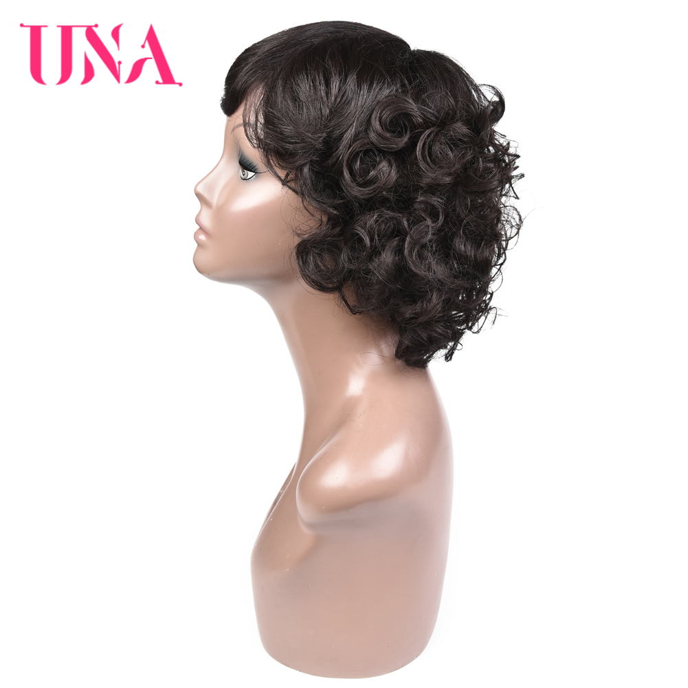 UNA Fashion Short Curly Human  - Women Fashion Malaysia ulasan dan harga