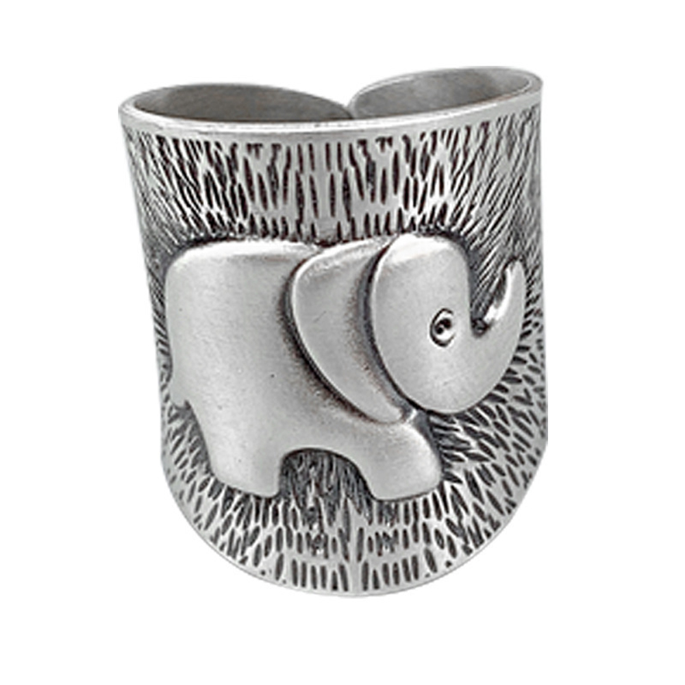 Punk Vintage Silvery Elephant  - Women Fashion Pakistan ulasan dan harga