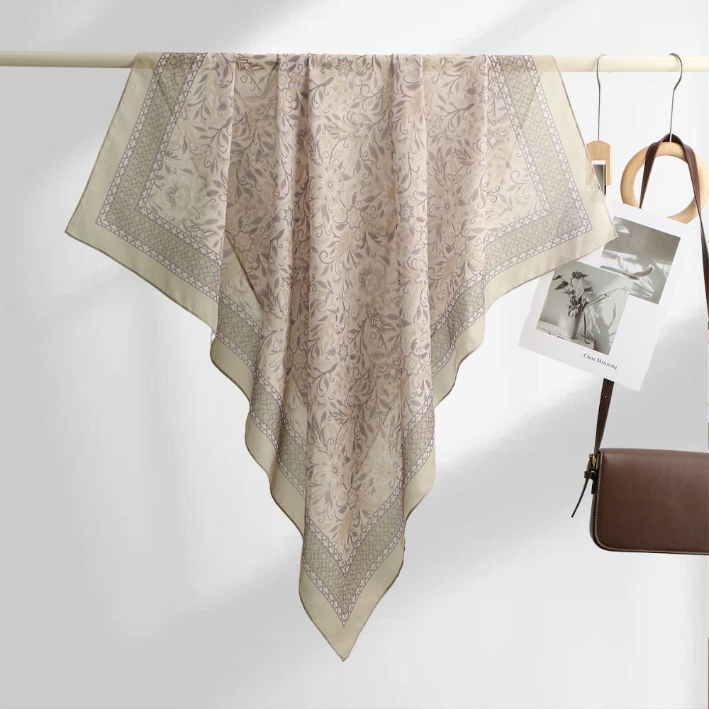Stylish Square Shape Floral Pr - Women Fashion Malaysia ulasan dan harga