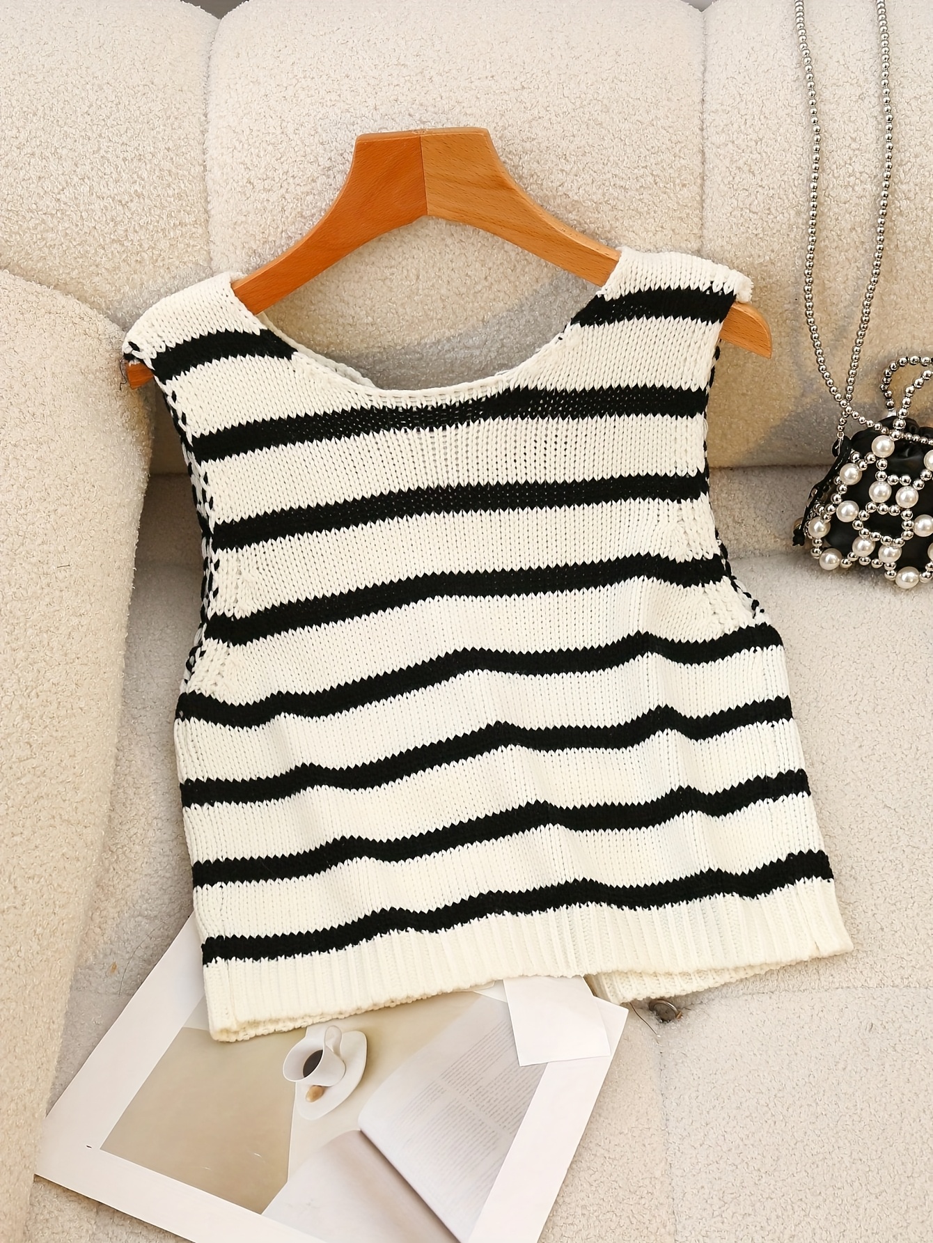 Women's plus size knitted vest - Women Fashion Vest ulasan dan harga