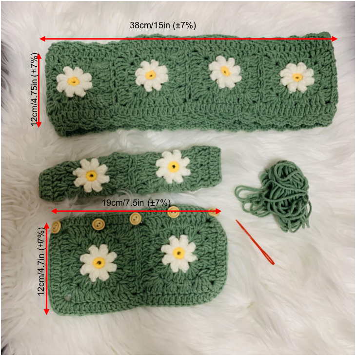 Cute Handmade Crochet Car Stee - Women Fashion Hub ulasan dan harga
