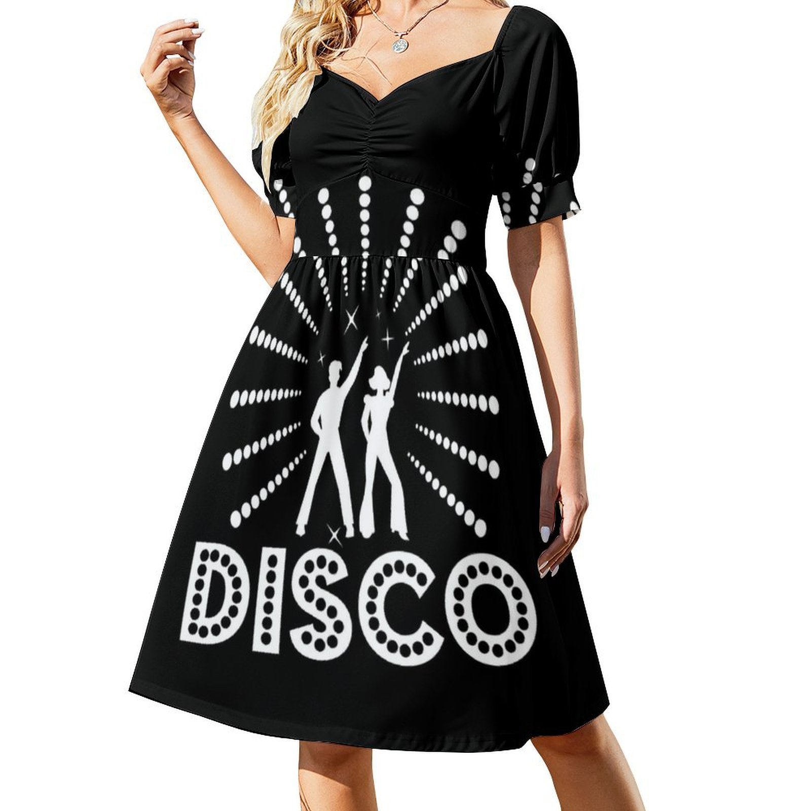 White And Black 70S Disco Part - Women'S Fashion In The 70S ulasan dan harga