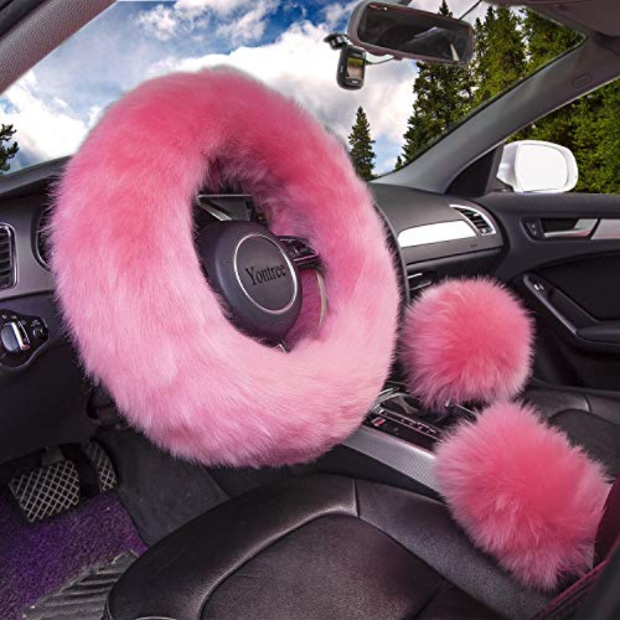 Fashion Fluffy Steering Wheel  - Women Fashion Hub ulasan dan harga