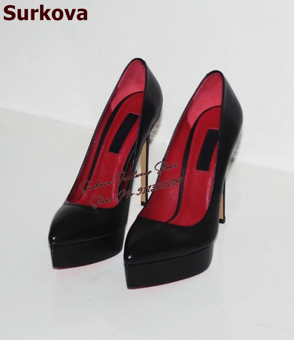 Surkova Black Matte High Heel  - Women Fashion Reddit ulasan dan harga