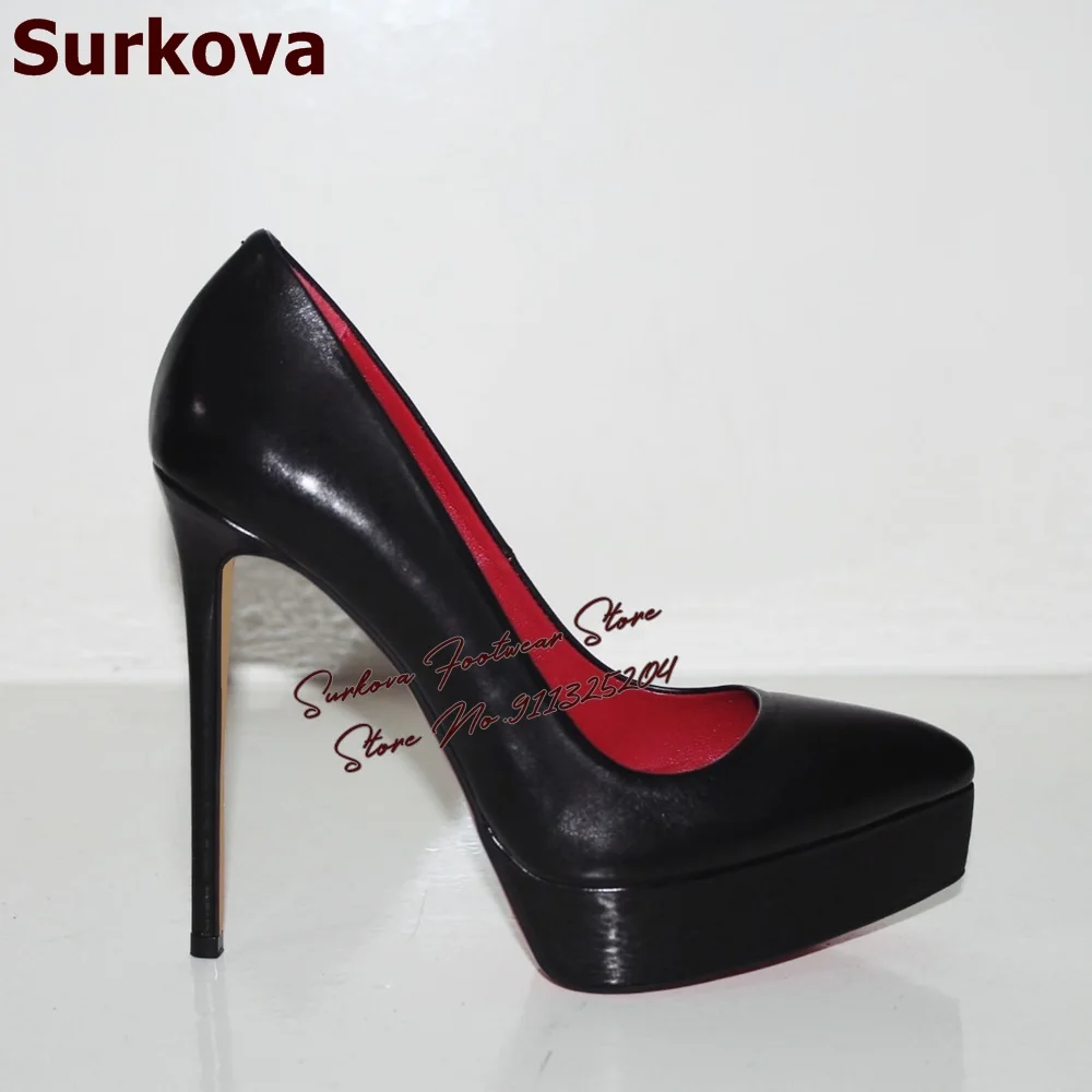 Surkova Black Matte High Heel  - Women Fashion Reddit ulasan dan harga