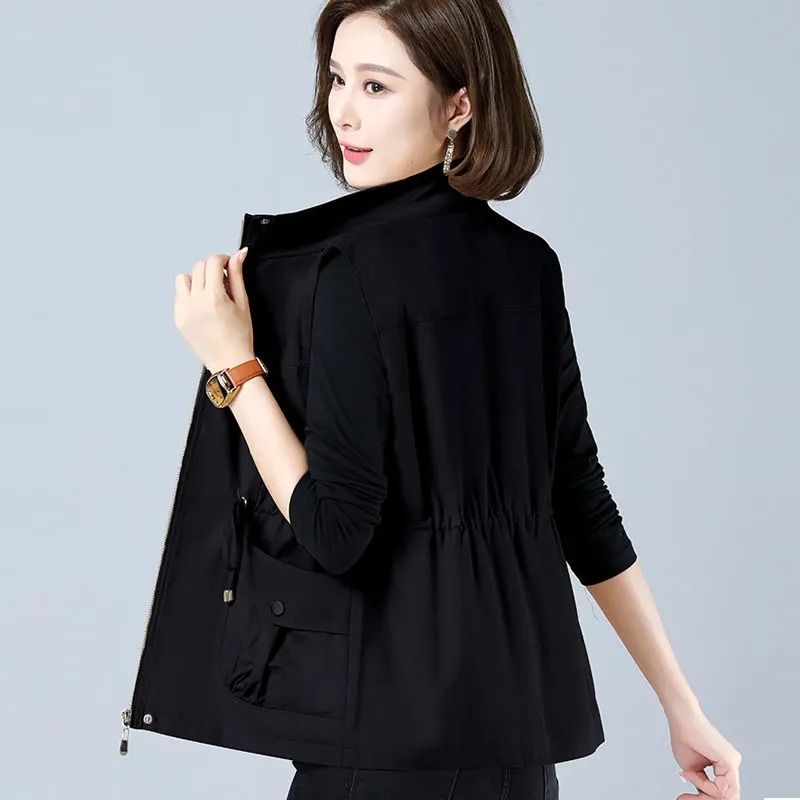 Women's Lightweight Stand Coll - Women'S Fashion Utility Vest ulasan dan harga